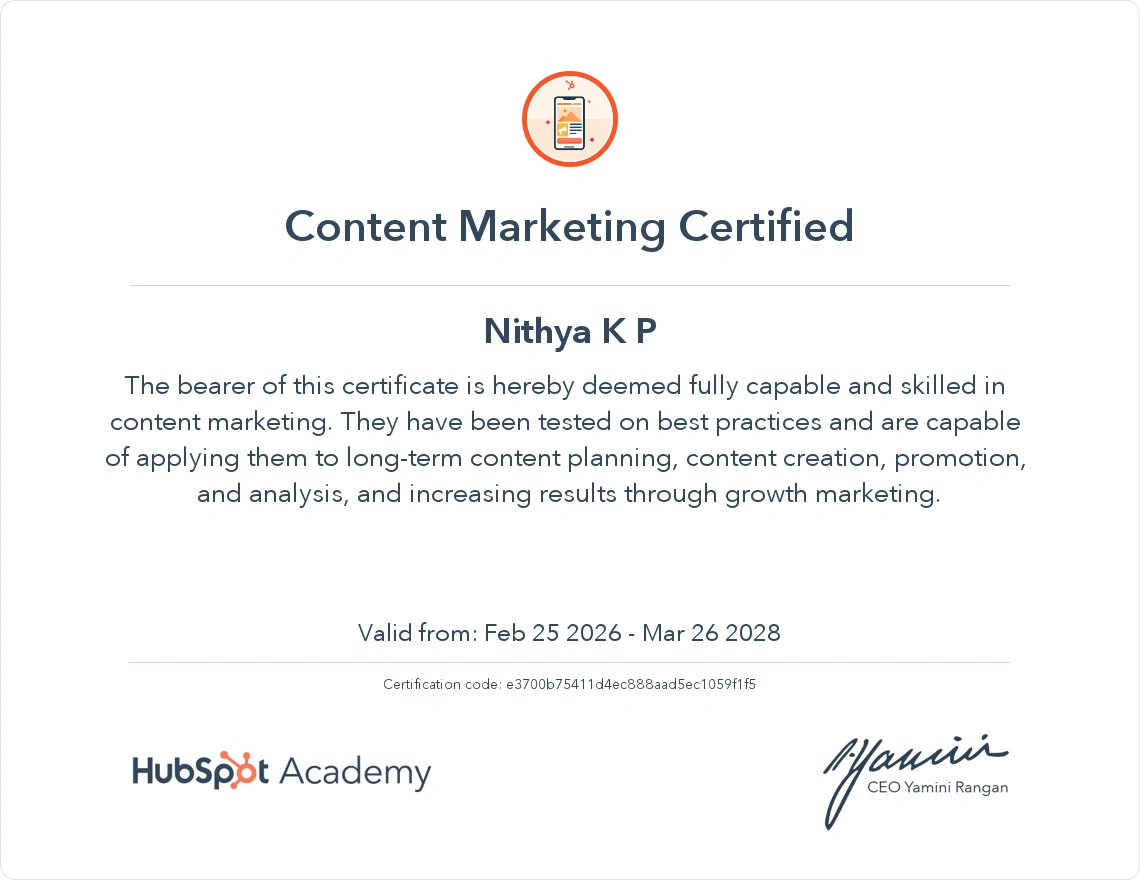 Hubspot Certification